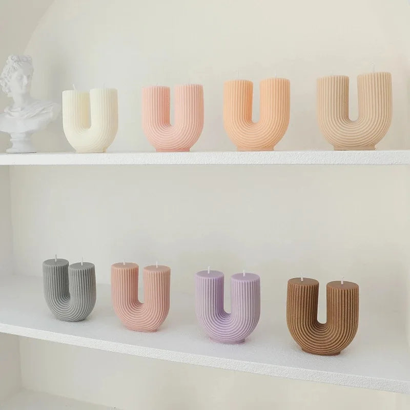 U-Shaped Scented Candles