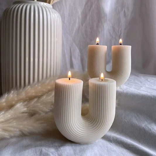 U-Shaped Scented Candles