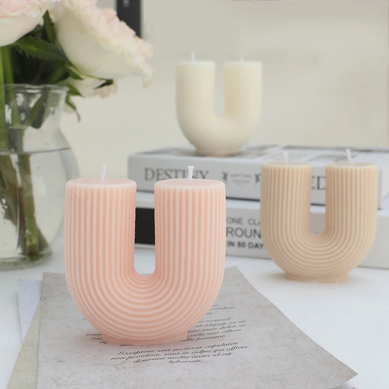 U-Shaped Scented Candles