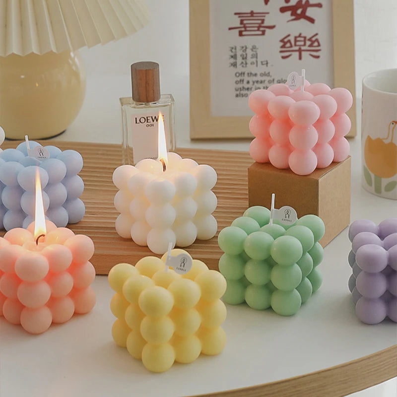 Bubble Cube Candle