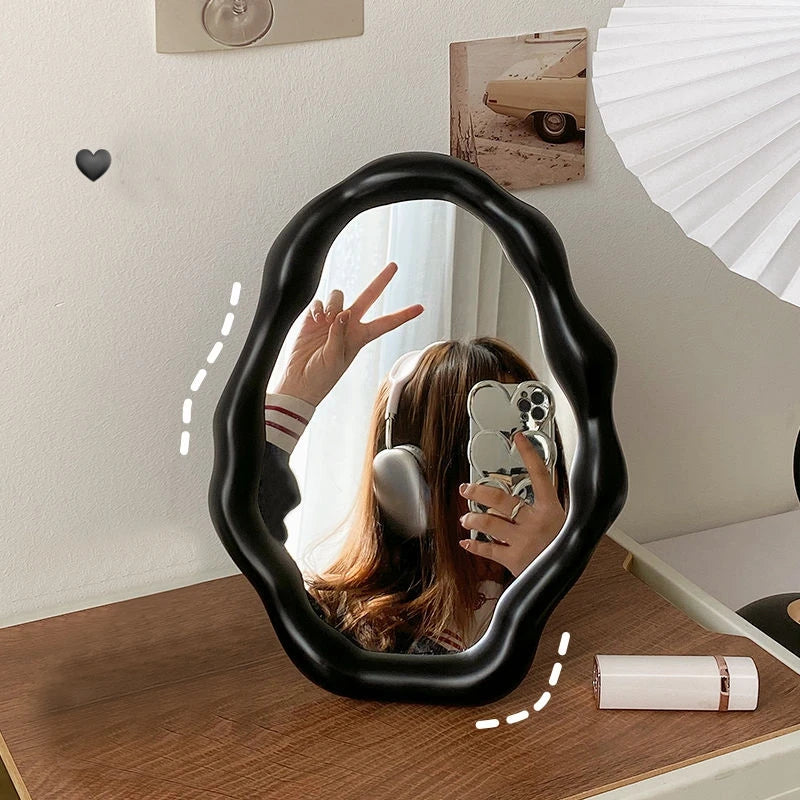 Irregular Standing Mirror Desktop Makeup Mirror